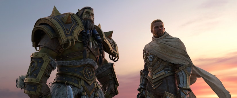 wow tww cinematic stills thrall anduin